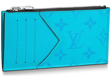 louis vuitton card holder blue|louis vuitton card holder used.